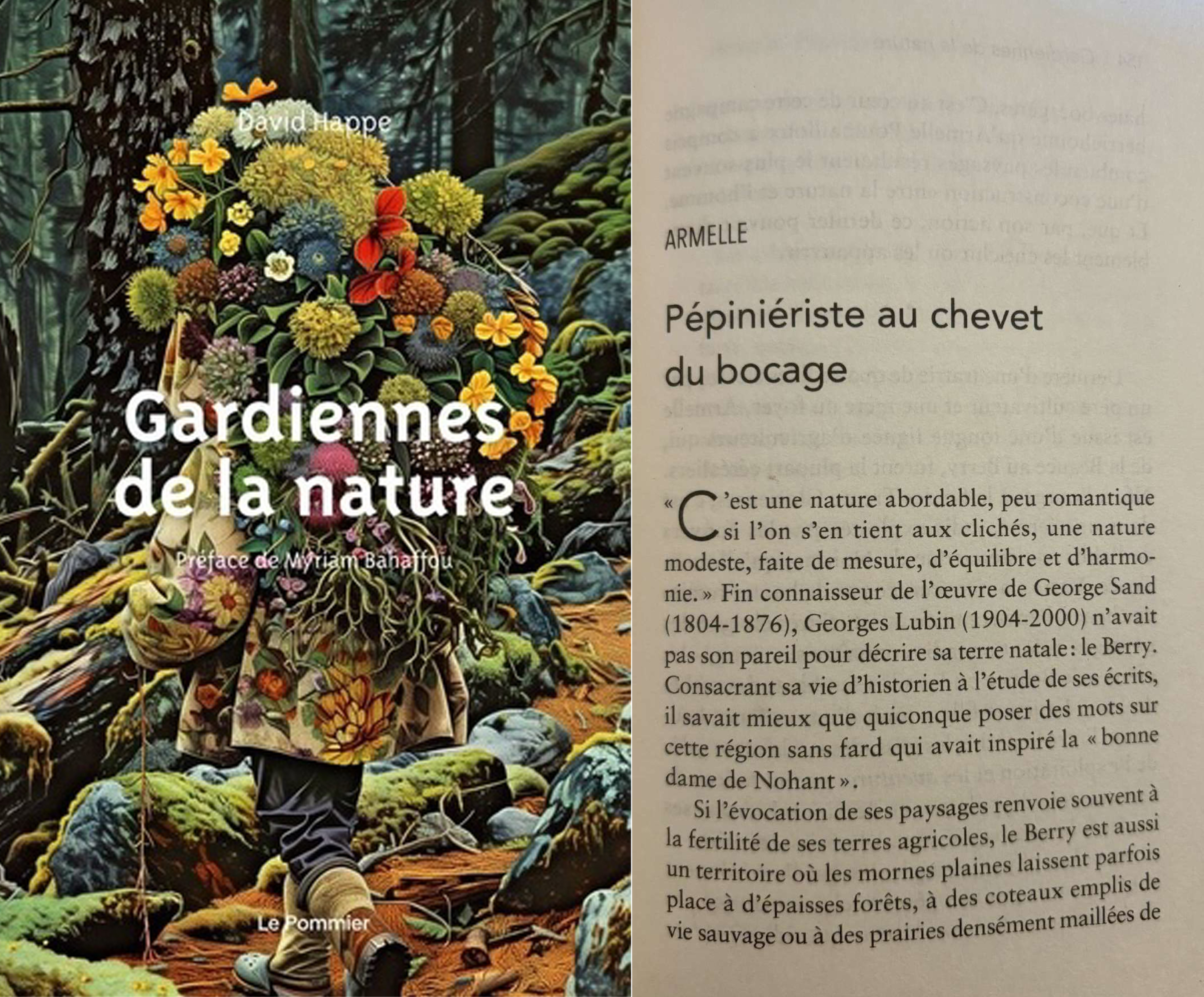 Chapitre sur Armelle dans "Gardiennes de la Nature" de David HAPPE